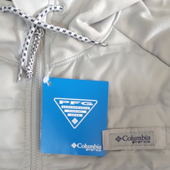 🆕 Columbia Women's Tidal Sands Hybrid Hoodie, Small-Cool Grey, Brand NEW, Auth. - Picture 5 of 7
